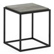 Pemberly Row Engineered Wood 1-Tier Stackable Shelf in French Oak Gray