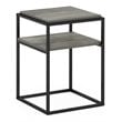 Pemberly Row Engineered Wood 2-Tier Stackable Shelf in French Oak Gray
