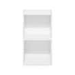 Pemberly Row Contemporary 2-Tier Open Shelf Bookcase in White