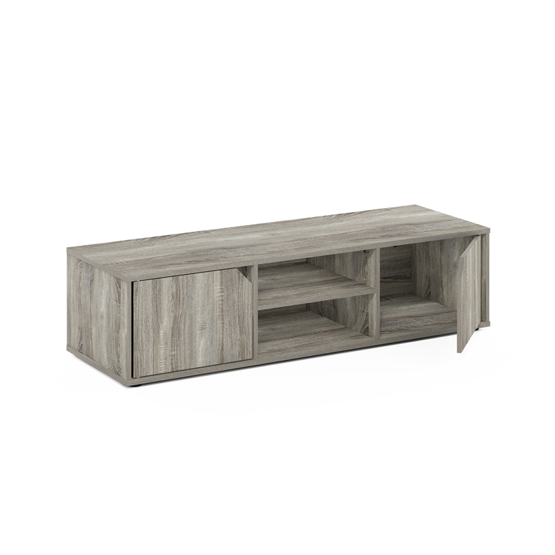 Pemberly Row Contemporary TV Stand for TV up to 55-inch in French Oak