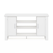 Pemberly Row Contemporary TV Stand Entertainment Center in White