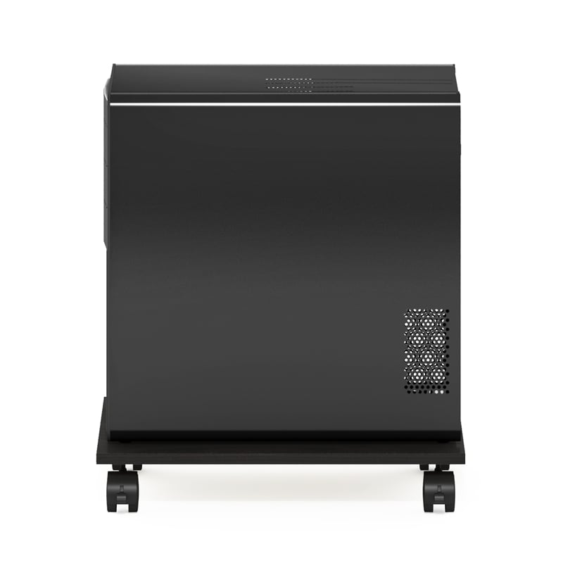 Pemberly Row Office Under Desk CPU/Printer Holder with Wheels in Espresso
