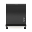 Pemberly Row Office Under Desk CPU/Printer Holder with Wheels in Espresso
