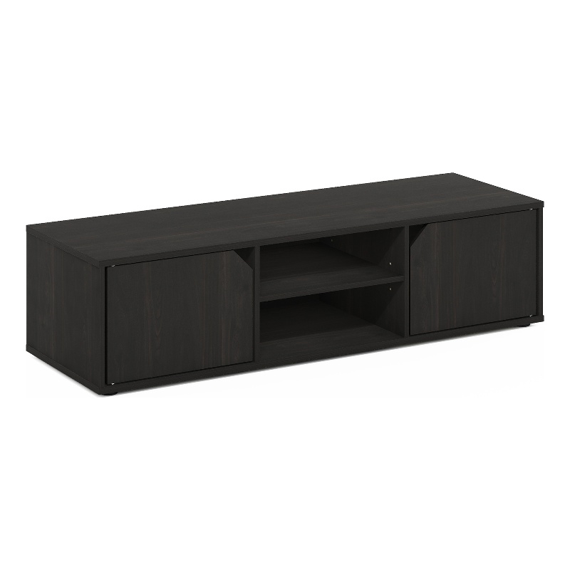 Pemberly Row Classic TV Stand for TV up to 55-inch in Espresso