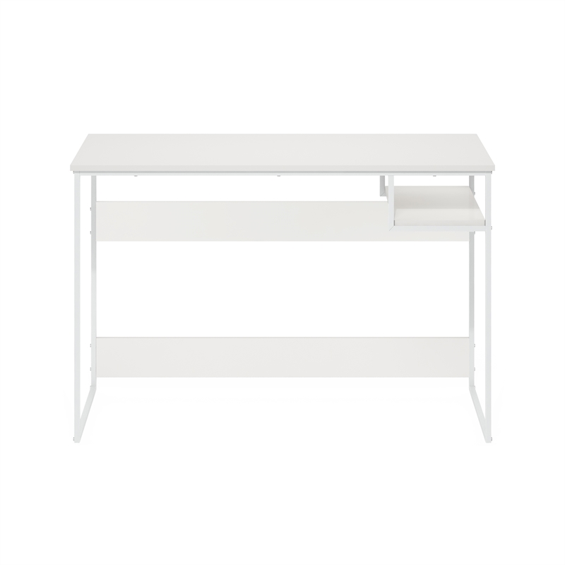 Pemberly Row Contemporary LifeStudy Desk in 45 in Solid White