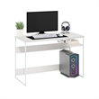 Pemberly Row Contemporary LifeStudy Desk in 45 in Solid White