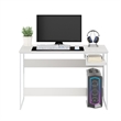 Pemberly Row Contemporary LifeStudy Desk in 45 in Solid White