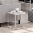 Pemberly Row Modern Stackable Shelf in 1-Tier in Solid White