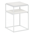 Pemberly Row Modern Stackable Shelf in 2-Tier in Solid White