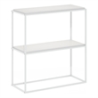 Pemberly Row Contemporary Wide Stackable Shelf in Solid White