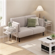 Pemberly Row Contemporary 2-Tier Stackable Shelf in Solid White Set of 2