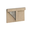 Pemberly Row Contemporary Wall Mounting Folding Table in French Oak