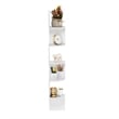 Pemberly Row 5-Tier Wall Mount Floating Radial Corner Shelf in White
