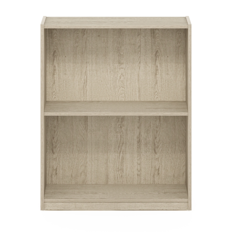 Pemberly Row 2-Tier Open Shelf Bookcase in Metropolitan Pine