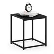 Pemberly Row Contemporary Engineered Wood Living End Table in Americano Black