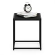 Pemberly Row Contemporary Engineered Wood Living End Table in Americano Black