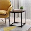Pemberly Row Contemporary Engineered Wood Living End Table in Columbia Walnut
