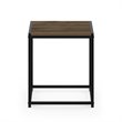 Pemberly Row Contemporary Engineered Wood Living End Table in Columbia Walnut