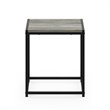 Pemberly Row Contemporary Engineered Wood Living End Table in French Oak Gray