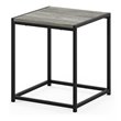 Pemberly Row Contemporary Engineered Wood Living End Table in French Oak Gray