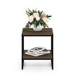 Pemberly Row Engineered Wood Living 2-Tier End Table in Columbia Walnut