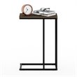 Pemberly Row Engineered Wood Living Sofa Side Table in Columbia Walnut