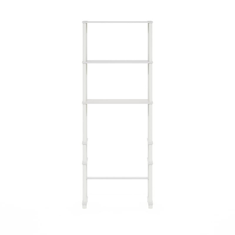 Pemberly Row Turn-N-Tube Toilet Space Saver with 3 Shelves in White