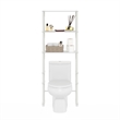 Pemberly Row Turn-N-Tube Toilet Space Saver with 3 Shelves in White