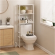 Pemberly Row Turn-N-Tube Toilet Space Saver with 3 Shelves in White