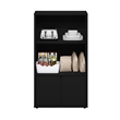 Pemberly Row Kitchen Storage Shelf with Cabinet in Americano