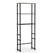 Pemberly Row Turn-N-Tube Wood Toilet Space Saver with 3 Shelves - Espresso/Black