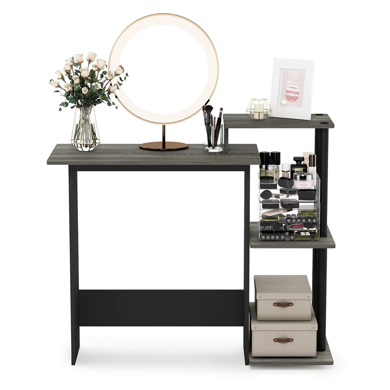 Pemberly Row Contemporary Laptop/Computer Desk in French Oak