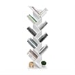 Pemberly Row Bookshelf 9-Tier Floor Standing Bookcase in White