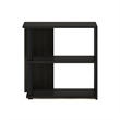 Pemberly Row Contemporary 2-Tier End Table in Espresso/Black