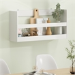 Pemberly Row Multipurpose Wall Mounting Storage Shelf in White
