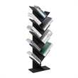 Pemberly Row Bookshelf 9-Tier Floor Standing Bookcase in Espresso