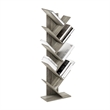 Pemberly Row Bookshelf 9-Tier Floor Standing Bookcase in French Oak