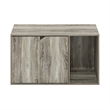 Pemberly Row Contemporary Litter Box Enclosure in French Oak Gray