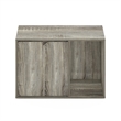 Pemberly Row Contemporary Small Litter Box Enclosure in French Oak Gray