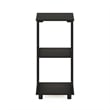 Pemberly Row Contemporary 2-Tier Tall End Table in Espresso Finish