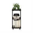 Pemberly Row Contemporary 2-Tier Tall End Table in Espresso Finish