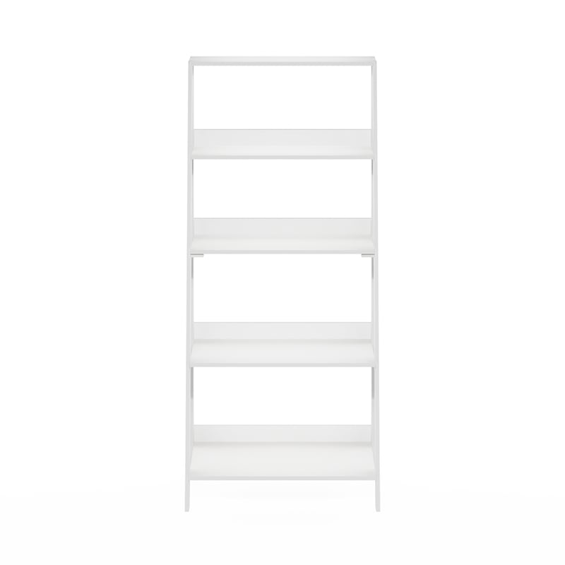Pemberly Row Contemporary Bookcase Display Shelf in 5-Tier in White