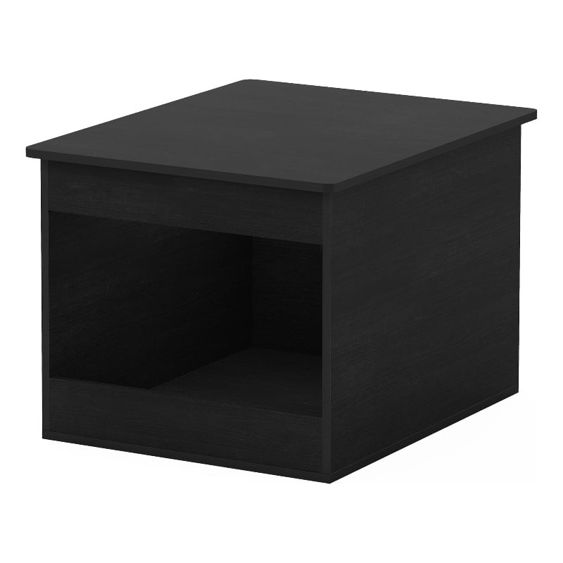 Pemberly Row Contemporary Top Opening Litter Box Enclosure in Americano