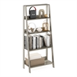 Pemberly Row Contemporary 5-Tier Bookcase Display Shelf in French Oak
