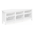 Pemberly Row TV Entertainment Center for TV up to 65-inch in Solid White