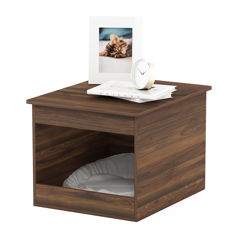 Pemberly Row Top Opening Litter Box Enclosure in Columbia Walnut