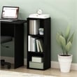 Pemberly Row 3-Tier No Tool Assembly Open Shelf Bookcase in Blackwood