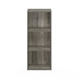 Pemberly Row 3-Tier No Tool Assembly Open Shelf Bookcase in French Oak