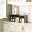 Pemberly Row 3-Tier No Tool Assembly Open Shelf Bookcase in French Oak