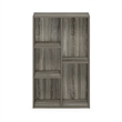 Pemberly Row 5-Cube No Tool Assembly Open Shelf in French Oak